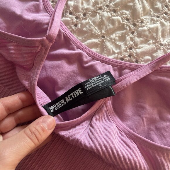 PINK Active Victoria Secret VS Pink Seamless Sports Bra Womens Small S - Picture 4 of 5